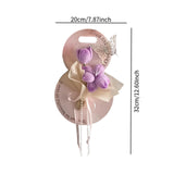 Maxbell Simulation Bouquet Mother's Day Gift for Graduation Valentine's Day Birthday Purple