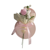 Maxbell Simulation Bouquet Mother's Day Gift for Graduation Valentine's Day Birthday Pink Bell Flower