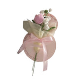Maxbell Simulation Bouquet Mother's Day Gift for Graduation Valentine's Day Birthday Pink Bell Flower
