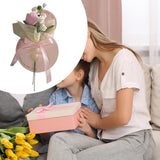Maxbell Simulation Bouquet Mother's Day Gift for Graduation Valentine's Day Birthday Pink Bell Flower
