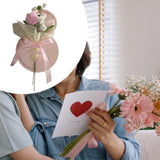Maxbell Simulation Bouquet Mother's Day Gift for Graduation Valentine's Day Birthday Pink Bell Flower