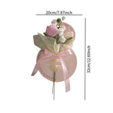 Maxbell Simulation Bouquet Mother's Day Gift for Graduation Valentine's Day Birthday Pink Bell Flower