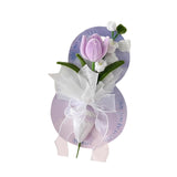 Maxbell Simulation Bouquet Mother's Day Gift for Graduation Valentine's Day Birthday Purple Bell Flower