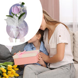 Maxbell Simulation Bouquet Mother's Day Gift for Graduation Valentine's Day Birthday Purple Bell Flower