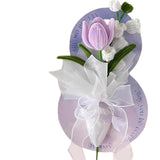 Maxbell Simulation Bouquet Mother's Day Gift for Graduation Valentine's Day Birthday Purple Bell Flower