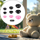 Maxbell 90Pcs Safe Noses Accessories for Doll Making Stuffed Animals Plushies Toys