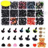 Maxbell 792 Pieces Safety Eyes and Noses Decor for Arts Plush Animals Plush Toy Bear