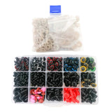 Maxbell 792 Pieces Safety Eyes and Noses Decor for Arts Plush Animals Plush Toy Bear