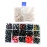 Maxbell 792 Pieces Safety Eyes and Noses Decor for Arts Plush Animals Plush Toy Bear