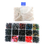 Maxbell 792 Pieces Safety Eyes and Noses Decor for Arts Plush Animals Plush Toy Bear