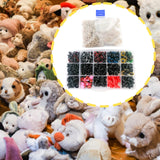 Maxbell 792 Pieces Safety Eyes and Noses Decor for Arts Plush Animals Plush Toy Bear
