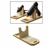 Maxbell Hot Glue Tool Holder Wooden for Arts Crafts DIY Quickly Home Repairs Sealing