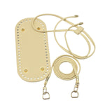 Maxbell Bag Bottom Base with Shoulder Strap and Drawstring for Purse Tote Bag Making Apricot
