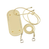 Maxbell Bag Bottom Base with Shoulder Strap and Drawstring for Purse Tote Bag Making Apricot