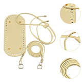 Maxbell Bag Bottom Base with Shoulder Strap and Drawstring for Purse Tote Bag Making Apricot