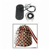 Maxbell Bag Bottom Base with Shoulder Strap and Drawstring for Purse Tote Bag Making Black