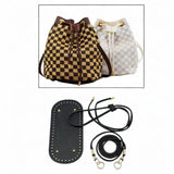 Maxbell Bag Bottom Base with Shoulder Strap and Drawstring for Purse Tote Bag Making Black