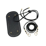 Maxbell Bag Bottom Base with Shoulder Strap and Drawstring for Purse Tote Bag Making Black
