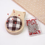 Maxbell Pin Cushion DIY Crafts Sewing Accessories for Needlework Embroidery Quilting Brown