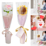 Maxbell Crochet Bouquet Handmade Knitted Bouquet for Mother Day Anniversary Birthday pink