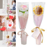 Maxbell Crochet Bouquet Handmade Knitted Bouquet for Mother Day Anniversary Birthday pink