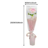Maxbell Crochet Bouquet Handmade Knitted Bouquet for Mother Day Anniversary Birthday pink