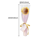 Maxbell Crochet Bouquet Handmade Knitted Bouquet for Mother Day Anniversary Birthday yellow