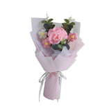 Maxbell Crochet Flowers Bouquet Finished for Mother Day Thanksgiving Day Anniversary pink