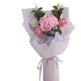Maxbell Crochet Flowers Bouquet Finished for Mother Day Thanksgiving Day Anniversary pink