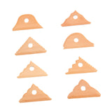 Maxbell 8Pcs Pottery Ribs Portable Wood DIY Supplies Pottery Tool for Professionals