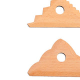 Maxbell 8Pcs Pottery Ribs Portable Wood DIY Supplies Pottery Tool for Professionals