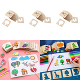 Maxbell Kids Drawing Stencils Sturdy for Paint, Draw, Spray Preschooler Creating Art 48 pieces