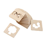 Maxbell Kids Drawing Stencils Sturdy for Paint, Draw, Spray Preschooler Creating Art 48 pieces