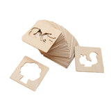 Maxbell Kids Drawing Stencils Sturdy for Paint, Draw, Spray Preschooler Creating Art 48 pieces