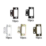 Maxbell 10 Pieces Door Hinges Premium Accessories for Living Room Cabinets White