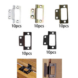 Maxbell 10 Pieces Door Hinges Premium Accessories for Living Room Cabinets White