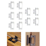 Maxbell 10 Pieces Door Hinges Premium Accessories for Living Room Cabinets White