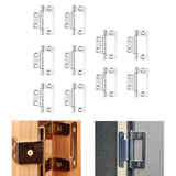 Maxbell 10 Pieces Door Hinges Premium Accessories for Living Room Cabinets White