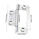 Maxbell 10 Pieces Door Hinges Premium Accessories for Living Room Cabinets White