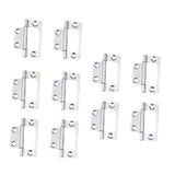 Maxbell 10 Pieces Door Hinges Premium Accessories for Living Room Cabinets White