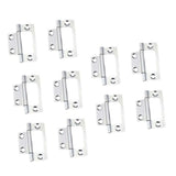 Maxbell 10 Pieces Door Hinges Premium Accessories for Living Room Cabinets White