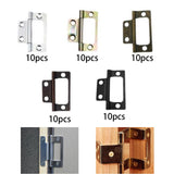 Maxbell 10 Pieces Door Hinges Premium Accessories for Living Room Cabinets White