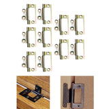 Maxbell 10 Pieces Door Hinges Premium Accessories for Living Room Cabinets Multicolor