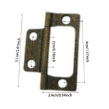 Maxbell 10 Pieces Door Hinges Premium Accessories for Living Room Cabinets Blue Antique