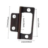 Maxbell 10 Pieces Door Hinges Premium Accessories for Living Room Cabinets Red Antique