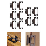 Maxbell 10 Pieces Door Hinges Premium Accessories for Living Room Cabinets Red Antique