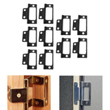 Maxbell 10 Pieces Door Hinges Premium Accessories for Living Room Cabinets Black