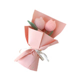 Maxbell Crochet Flowers Bouquet Knitting Flower for Mother Day Teacher’ Day Birthday pink