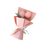 Maxbell Crochet Flowers Bouquet Knitting Flower for Mother Day Teacher’ Day Birthday pink
