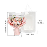 Maxbell Crochet Flowers Bouquet for Valentine's Day Father's Day Wedding Party Decor Pink
